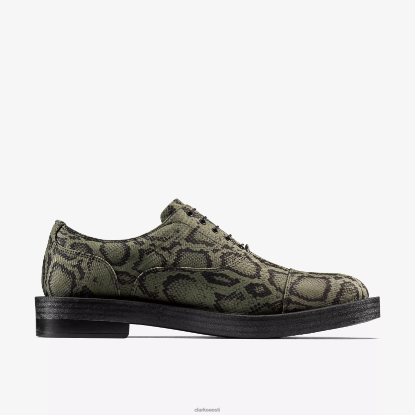 XFL6JJ202 roheline tekstiil Clarks naiste martine roos oxford 2