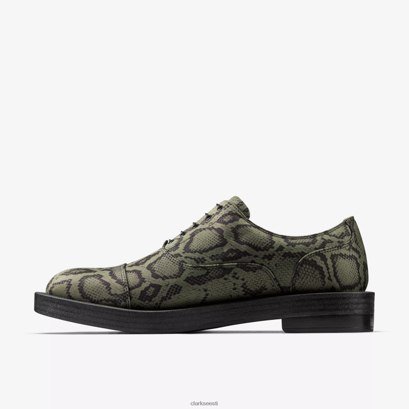 XFL6JJ202 roheline tekstiil Clarks naiste martine roos oxford 2