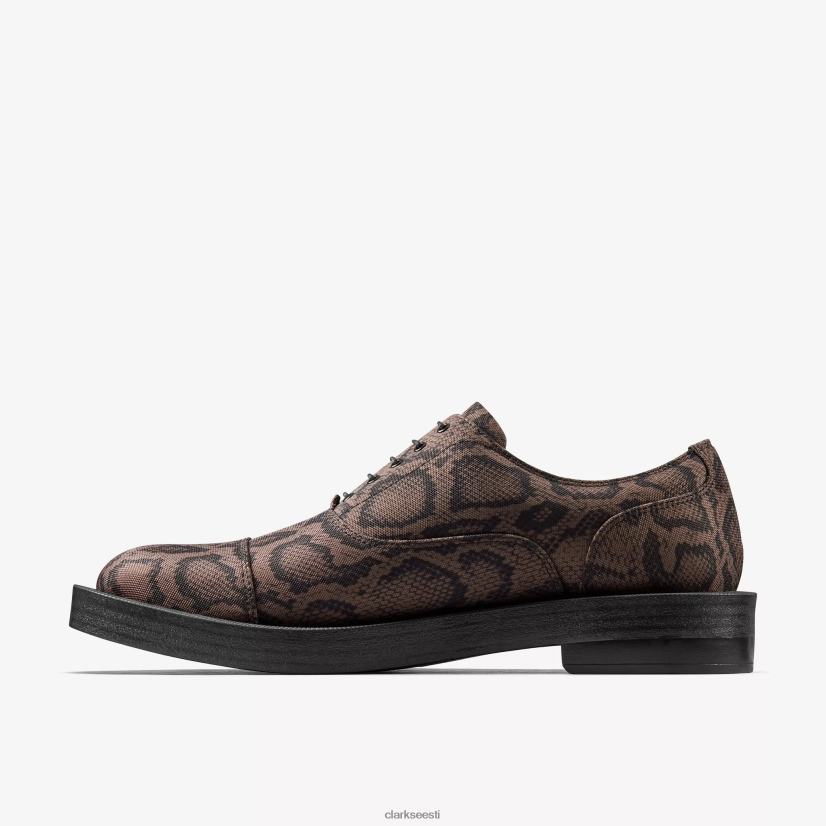 XFL6JJ203 pruun tekstiil Clarks naiste martine roos oxford 2